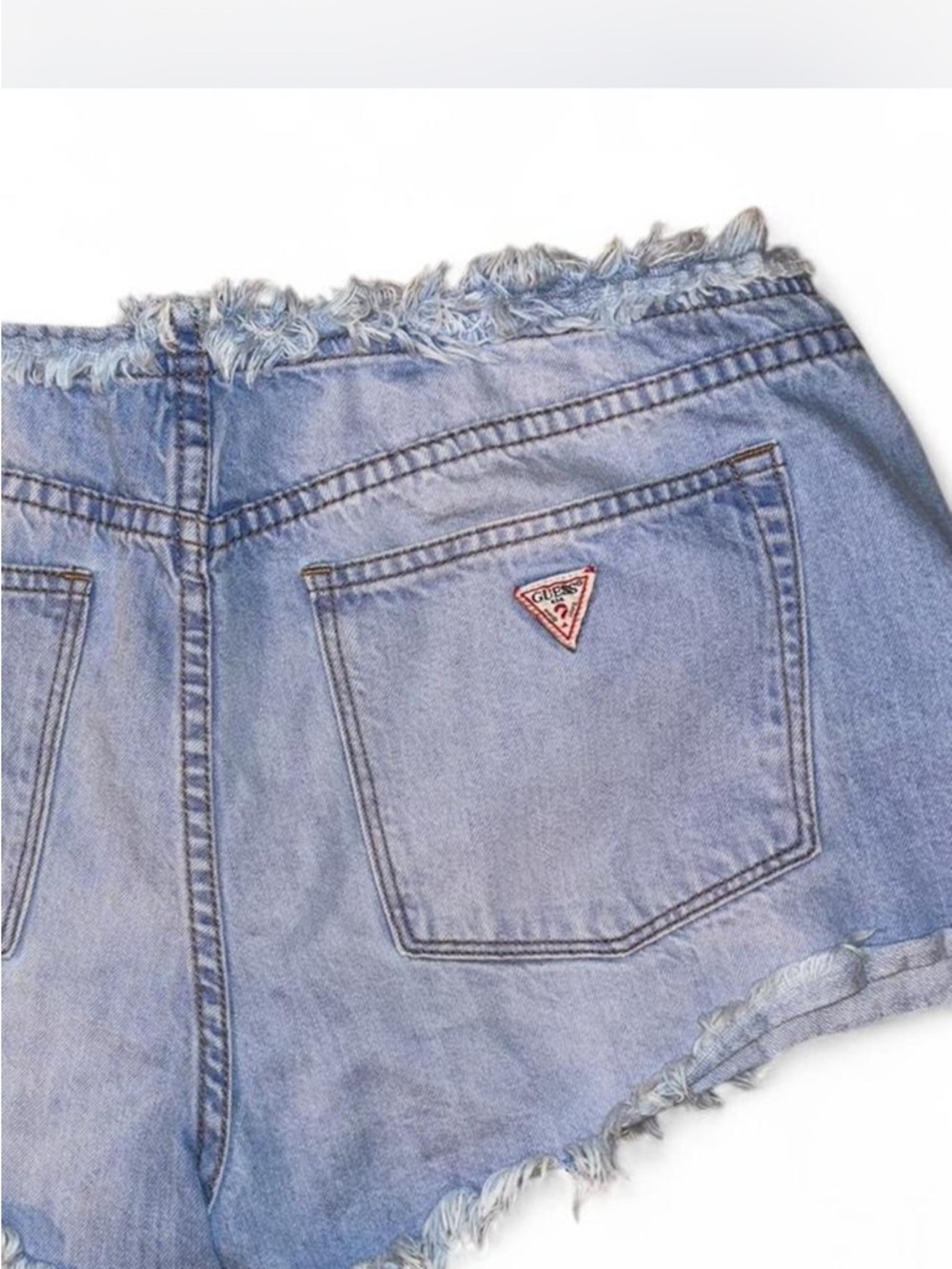 Vintage Guess Denim Shorts 💙 Y2K Low Rise Distressed